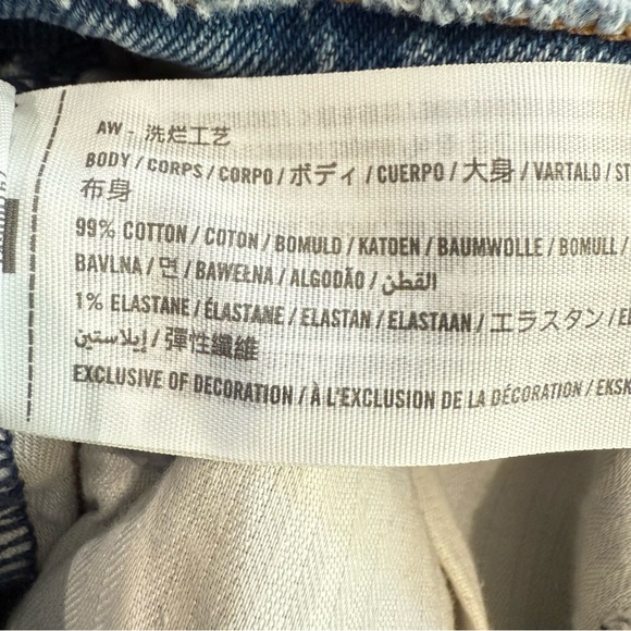 Abercrombie & Fitch Blue Jean Shorts High-Waisted Distressed Frayed Women's - Picture 13 of 13